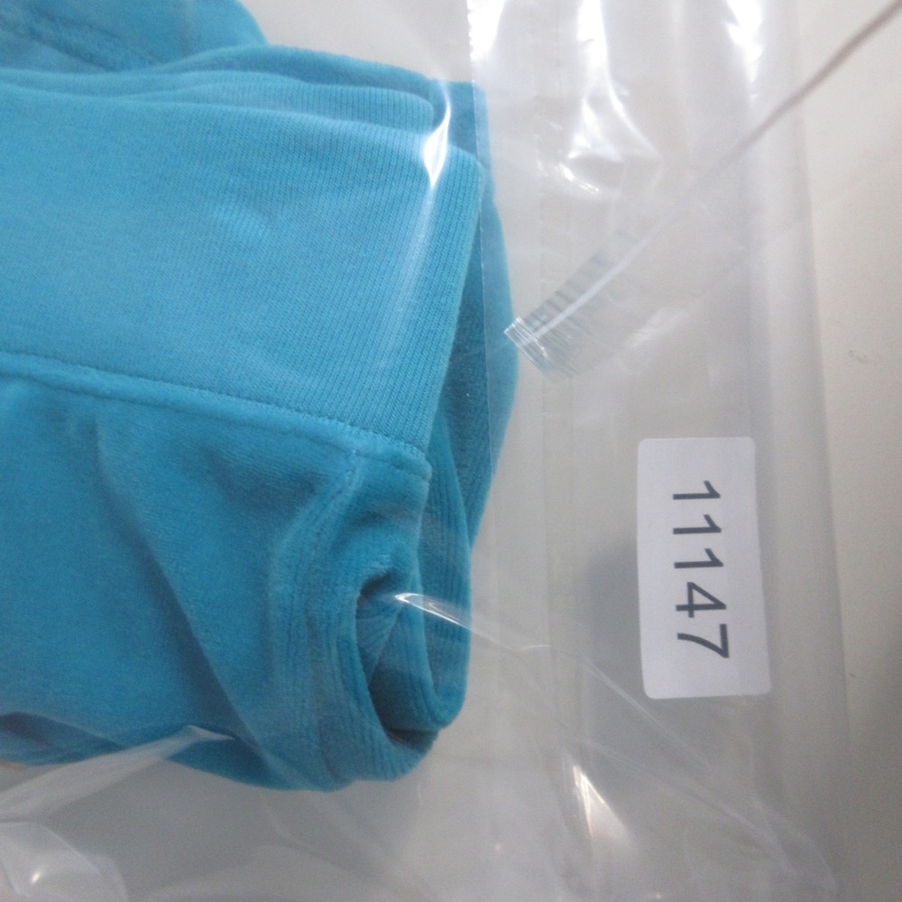 Juicy‎ Couture Shorts Small Blue Velour Y2K 90s Lounge Pull On Comfort Cozy - Picture 9 of 9